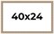 40x24 Modern Bamboo Picture Frame with UV-Resistant Acrylic & Acid Free Backing, Available in 5 Finishes - Gold, Silver, Brown, Black, and Natural